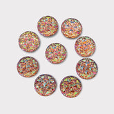 12mm AB Resin Round Spikes – Sold in Pairs (Multiple Colours Available)